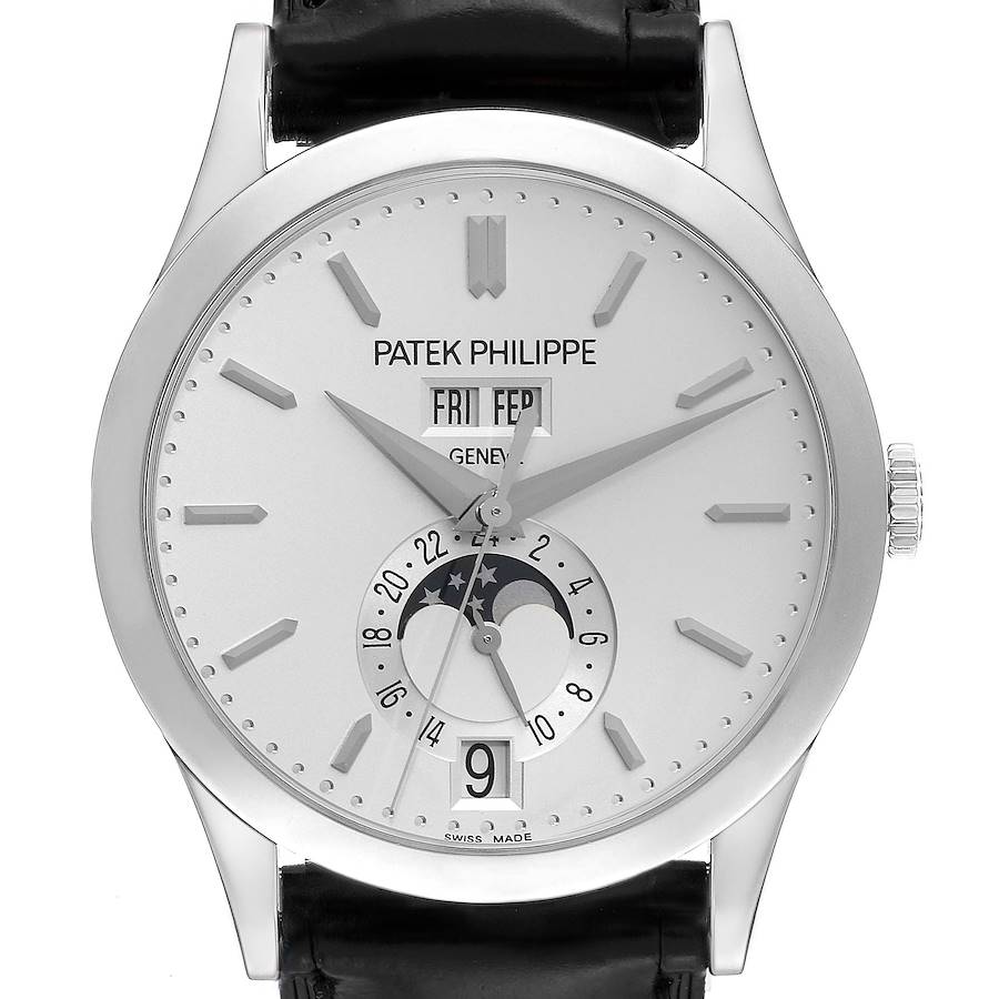 Patek Philippe Complications Annual Calendar White Gold Mens Watch 5396 SwissWatchExpo