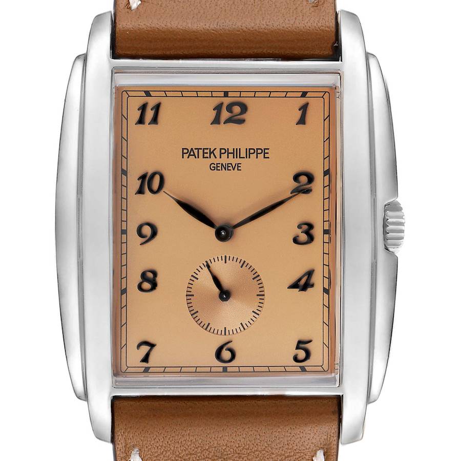 Patek Philippe Gondolo Small Seconds White Gold Mens Watch 5124 Papers SwissWatchExpo