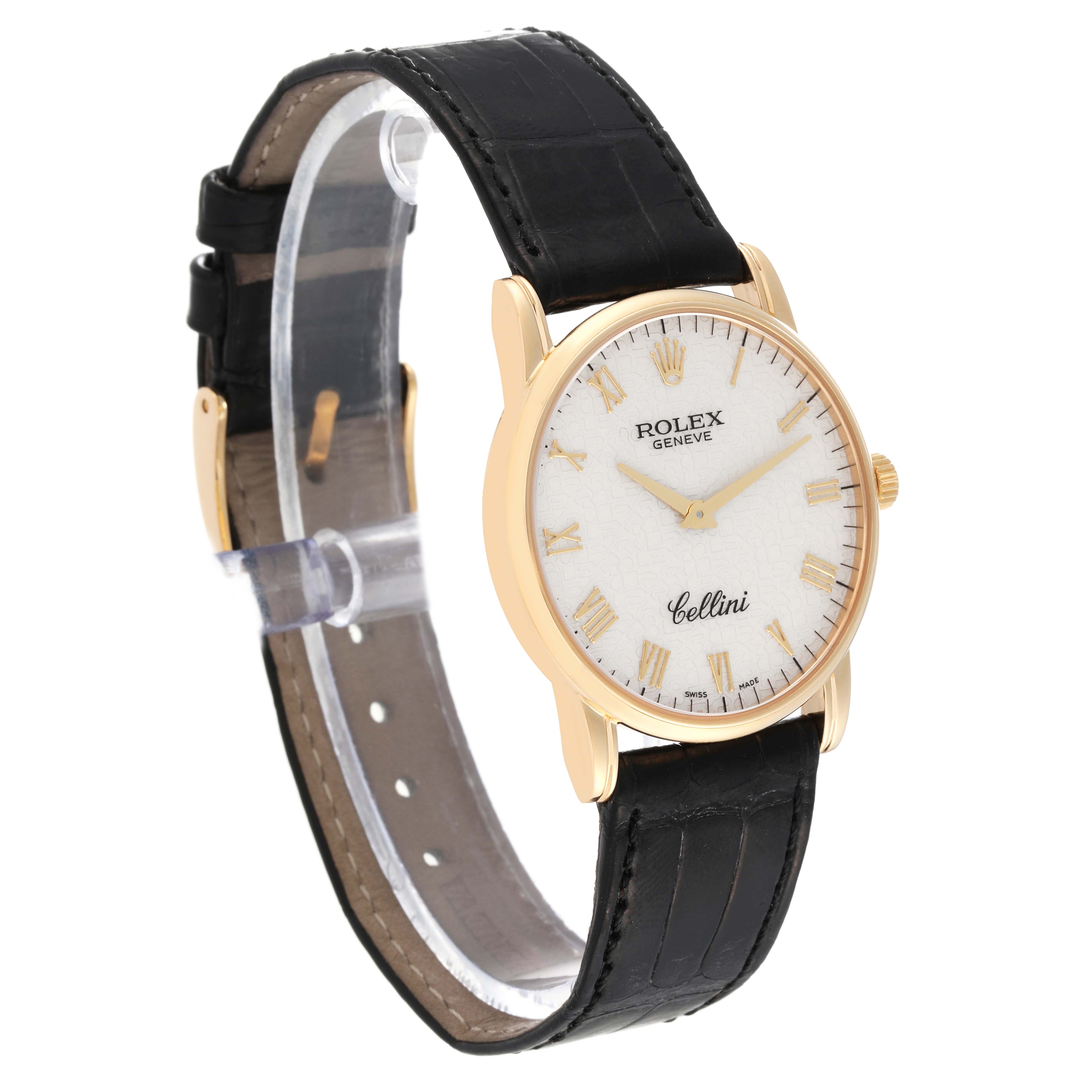 Rolex Cellini Classic Yellow Gold Anniversary Dial Mens Watch 5116 ...