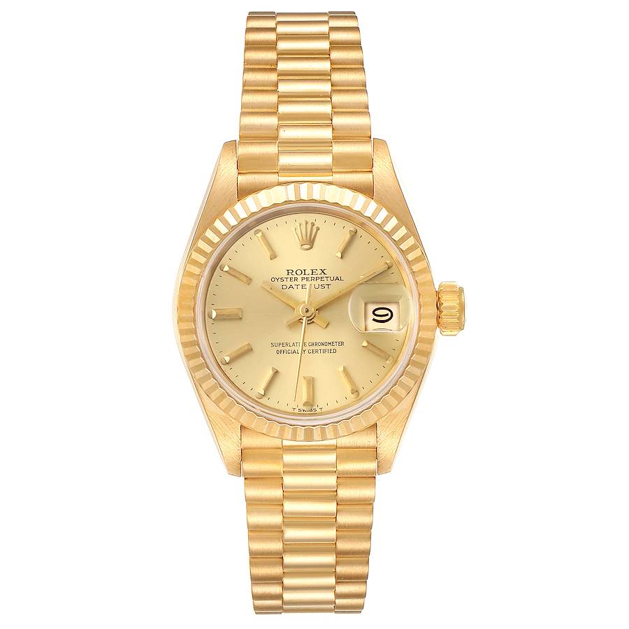 Rolex Datejust Mid Size 68278, 18k Gold, 1984