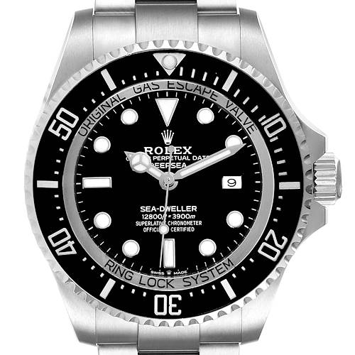 Photo of Rolex Seadweller Deepsea 44 Black Dial Steel Mens Watch 126660 Box Card