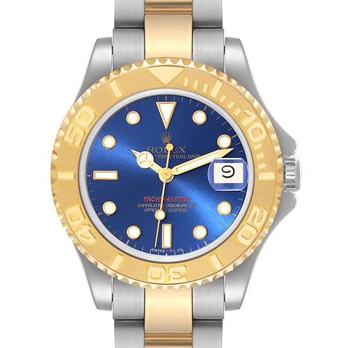 Photo of Rolex Yachtmaster 35 Midsize Steel Yellow Gold Mens Watch 68623