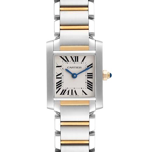 Photo of Cartier Tank Francaise Small Steel Yellow Gold Ladies Watch W51007Q4 Box Card