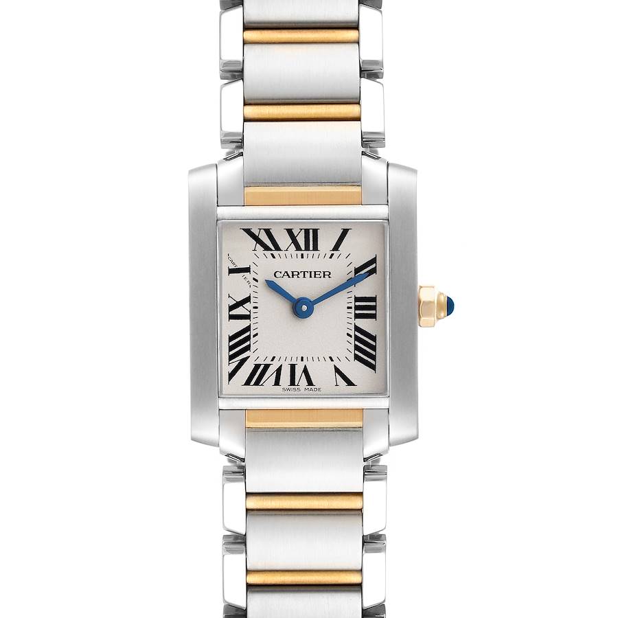 Cartier Tank Francaise Small Steel Yellow Gold Ladies Watch W51007Q4 Box Card SwissWatchExpo