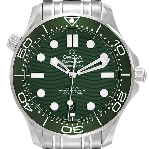 Photo of Omega Seamaster Diver Green Dial Steel Mens Watch 210.30.42.20.10.001 Unworn