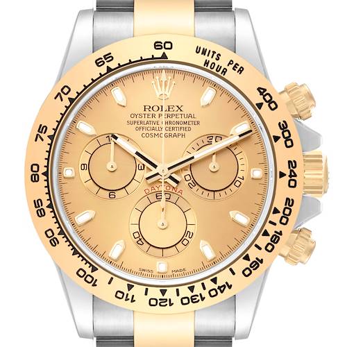 Photo of Rolex Daytona Champagne Dial Steel Yellow Gold Mens Watch 116503