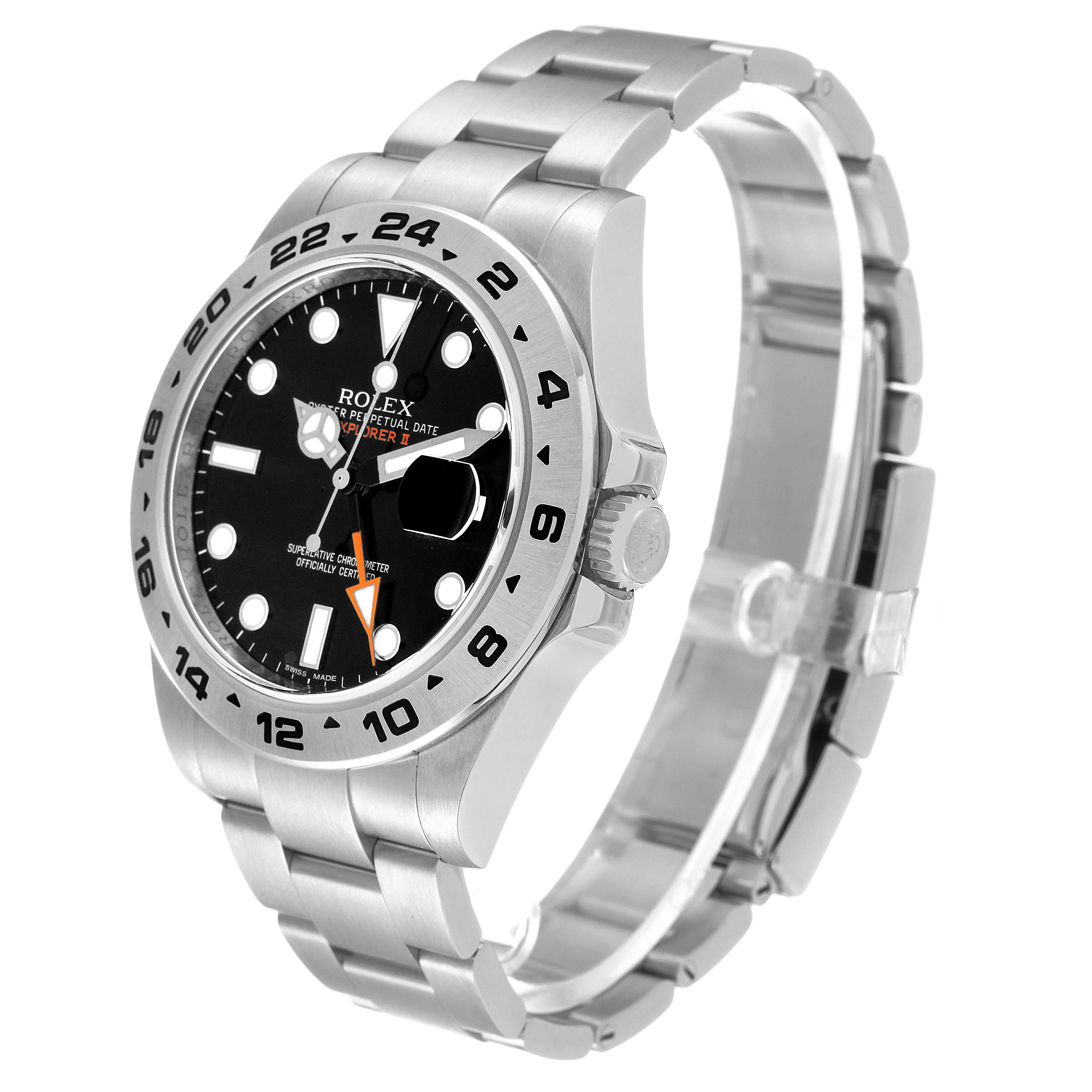 The image shows a Rolex Explorer 216570 Men
s Stainless Steel Black Dial 216570 Men
s Stainless Steel Black Dial model from a front angle, highlighting its bezel, dial, bracelet, and crown.