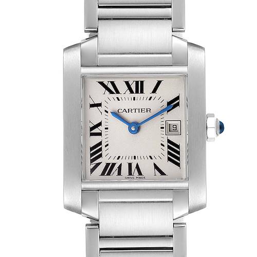 Photo of Cartier Tank Francaise Midsize 25mm Silver Dial Ladies Watch W51011Q3