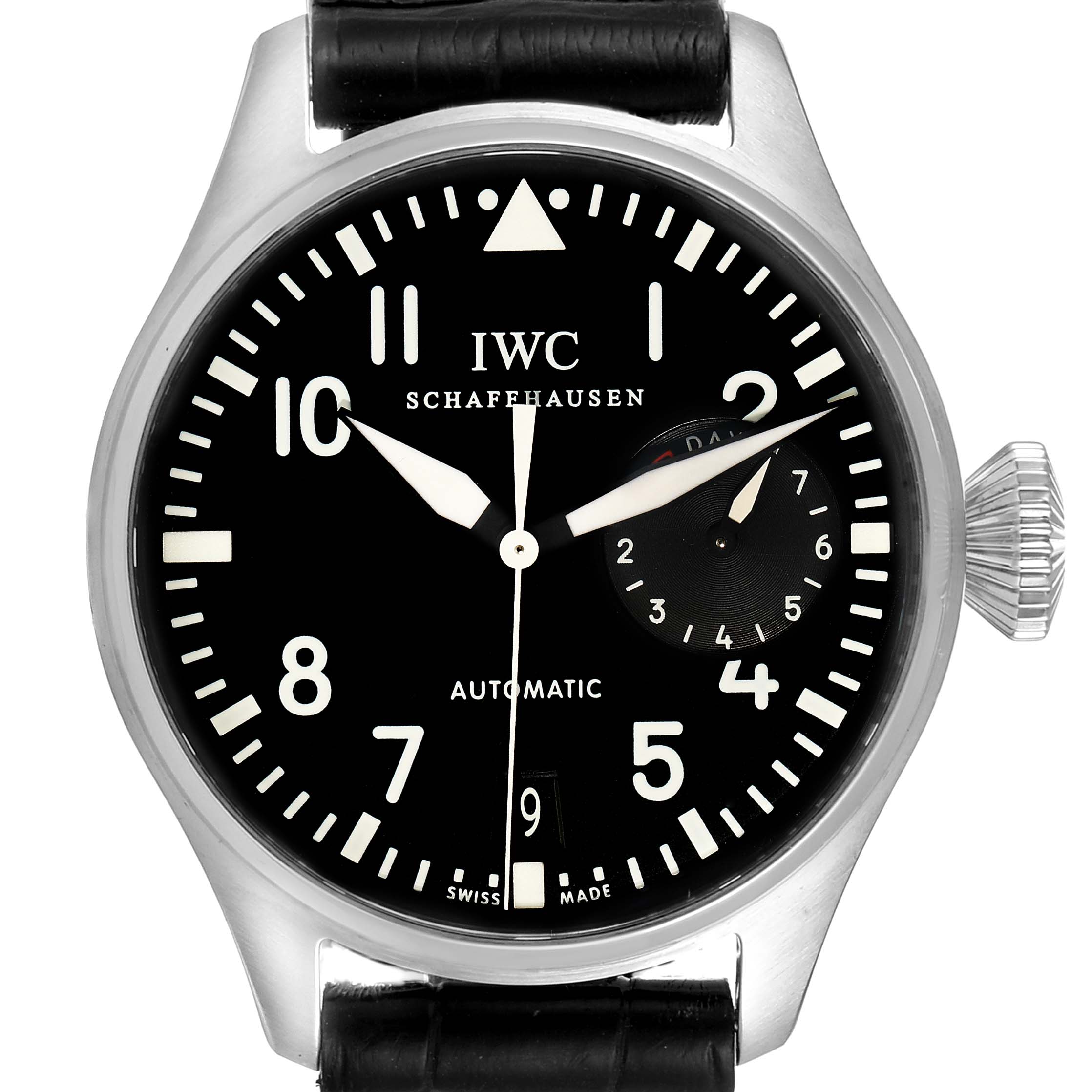 black iwc watch