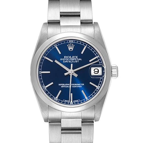 Photo of Rolex Datejust 31 Midsize Blue Dial Steel Ladies Watch 78240