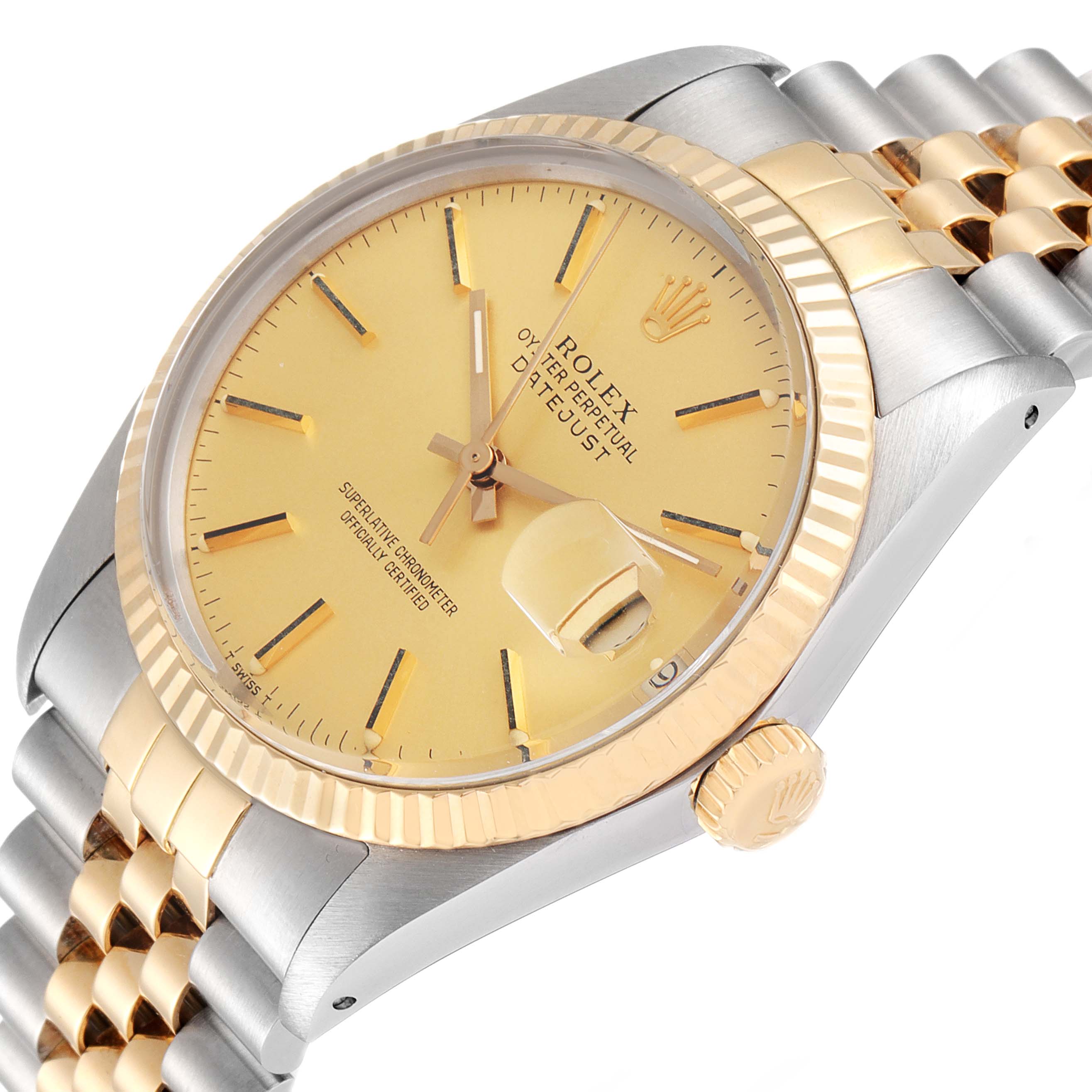 The Vintage Collection Rolex watch is shown at a slight angled close-up, highlighting the face, bezel, and part of the bracelet.