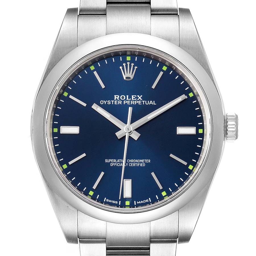 Rolex Oyster Perpetual 39mm Automatic Steel Mens Watch 114300 SwissWatchExpo