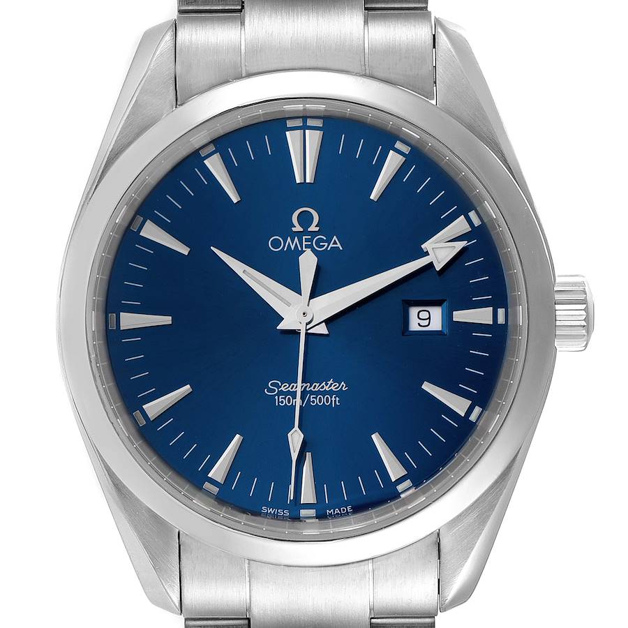 Omega Seamaster Aqua Terra Blue Dial Steel Mens Watch 2517.80.00 Card SwissWatchExpo