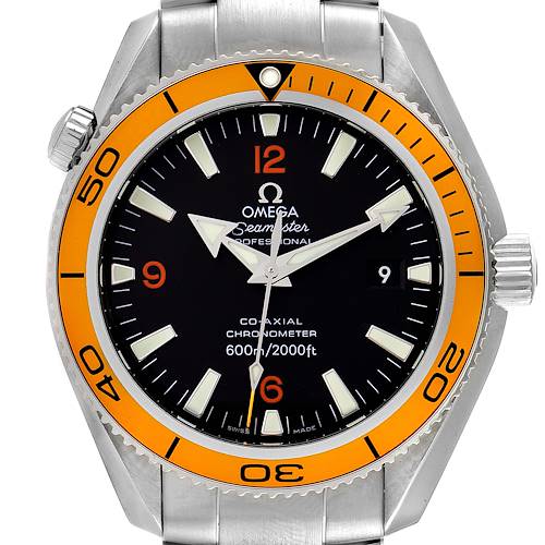 Photo of Omega Seamaster Planet Ocean Orange Bezel Steel Mens Watch 2209.50.00