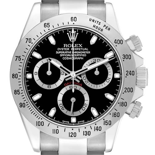 Photo of Rolex Daytona Black Dial Steel Mens Watch 116520