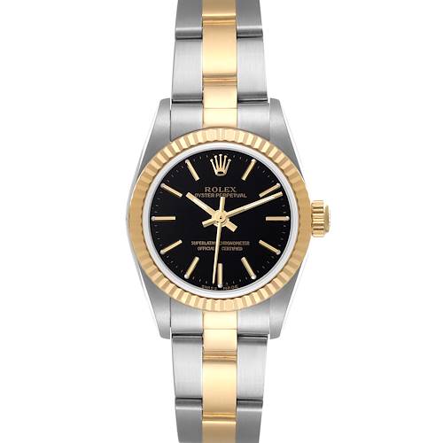 Photo of Rolex Oyster Perpetual Steel Yellow Gold Ladies Watch 76193 Box Service Card