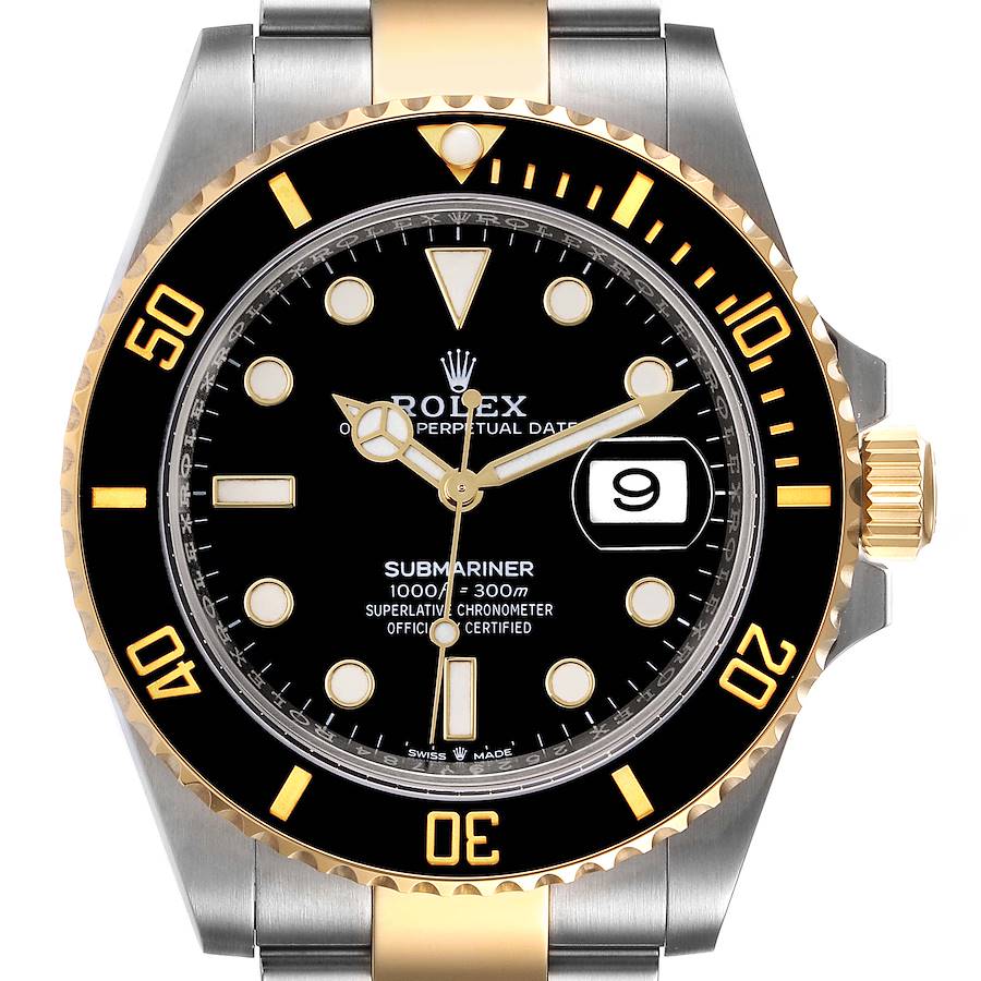 Rolex Submariner 41 Steel Yellow Gold Black Dial Mens Watch 126613 Box Card SwissWatchExpo
