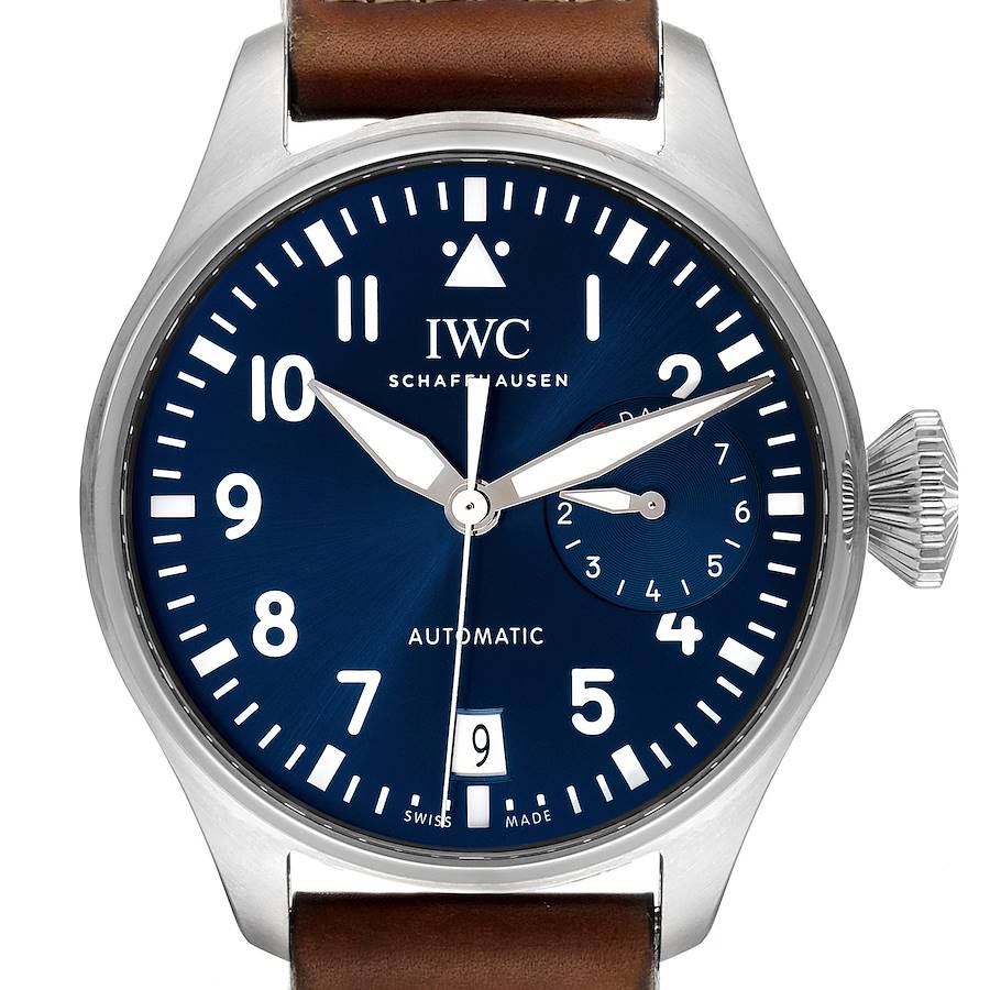 IWC Big Pilots 46mm Le Petit Prince Steel Mens Watch IW500916 Box Papers SwissWatchExpo