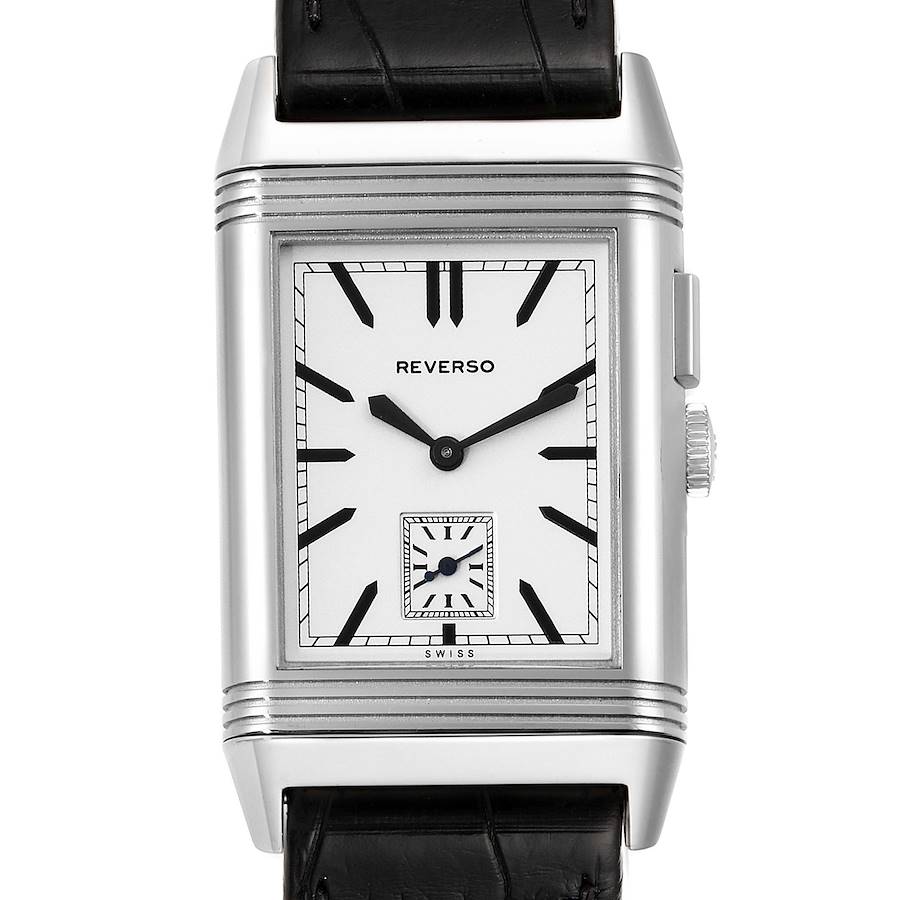 Jaeger LeCoultre Reverso Duo Day Night Steel Watch 278.8.54 Q3788570 Papers SwissWatchExpo