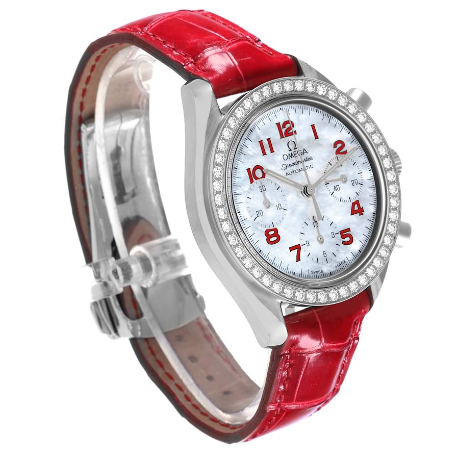 Omega Speedmaster Women\'s Watch Swiss Automatic 38157940 Diamond Mother Of Pearl Buy Omega Stainless Steel 3815.79.40 | SwissWatchExpo main image 2