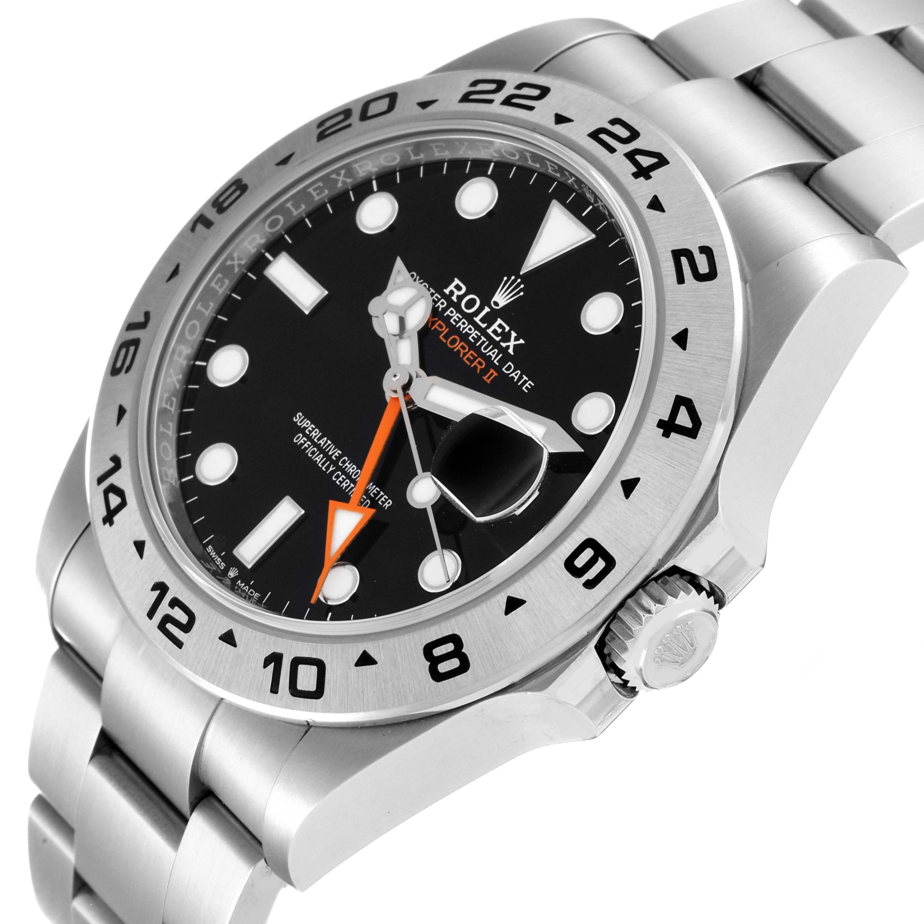 The image shows a Rolex Explorer 226570 Men's Stainless Steel Black Dial 226570 Men's Stainless Steel Black Dial watch at a slightly angled side view, displaying the dial, bezel, and part of the bracelet.