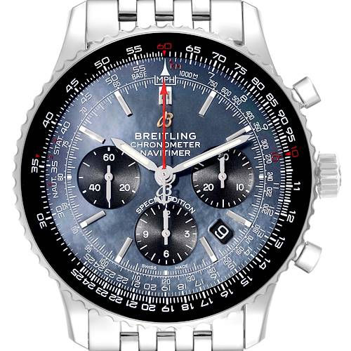 Photo of Breitling Navitimer 01 Blue Mother of Pearl Dial Steel Mens Watch AB0121