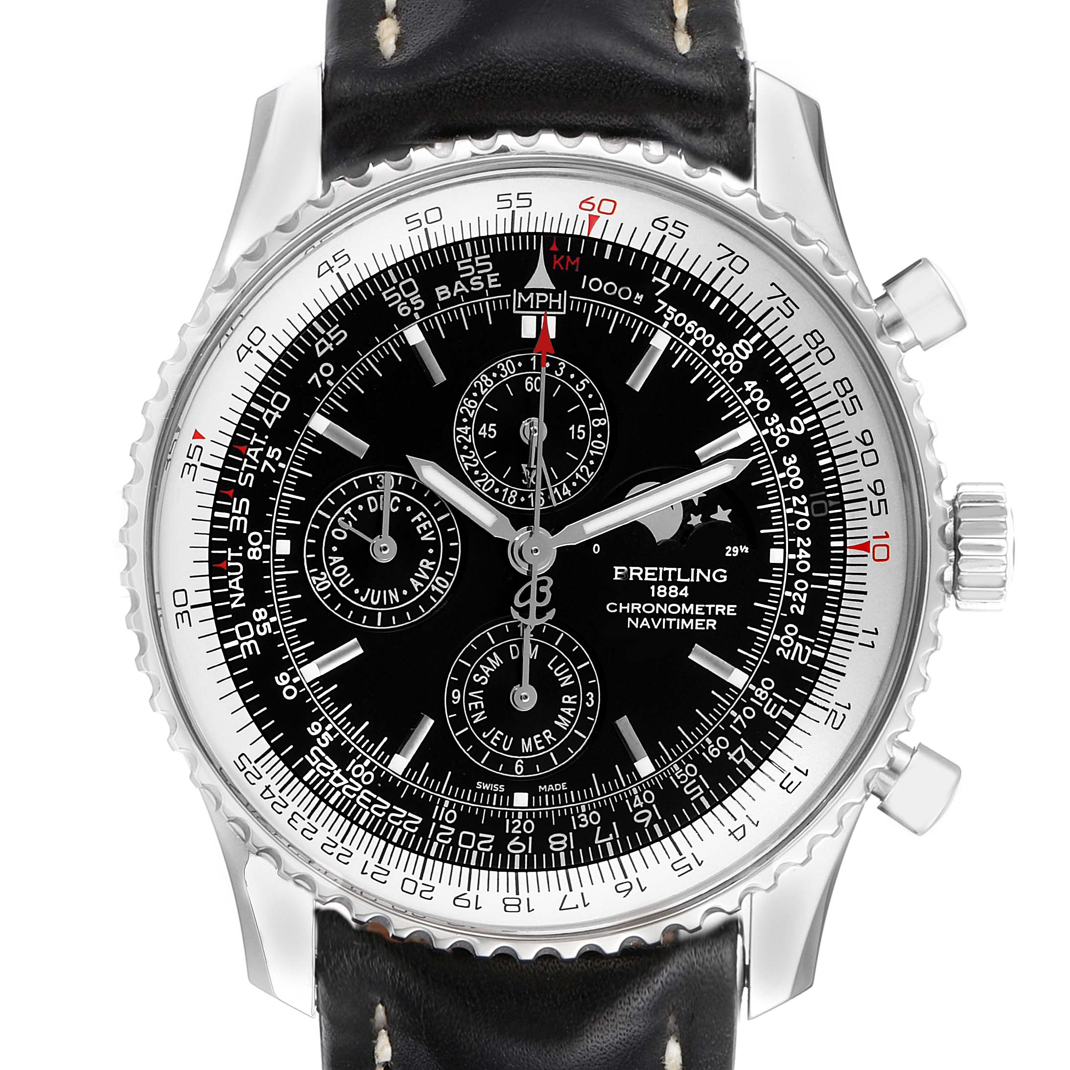 Breitling Navitimer 1461 Chrono Moonphase Limited Edition Watch A19370 ...