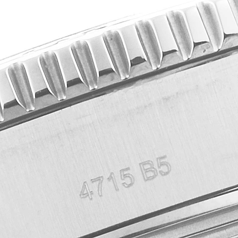 The image shows a close-up of the side of the bezel and case of a Breitling Superocean A17392D8/C910 Men's Stainless Steel Black Dial A17392D8/C910 Men's Stainless Steel Black Dial watch, featuring engraved details.