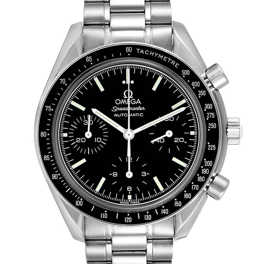 Omega Speedmaster Reduced Automatic Chronograph Steel Watch 3539.50.00 SwissWatchExpo