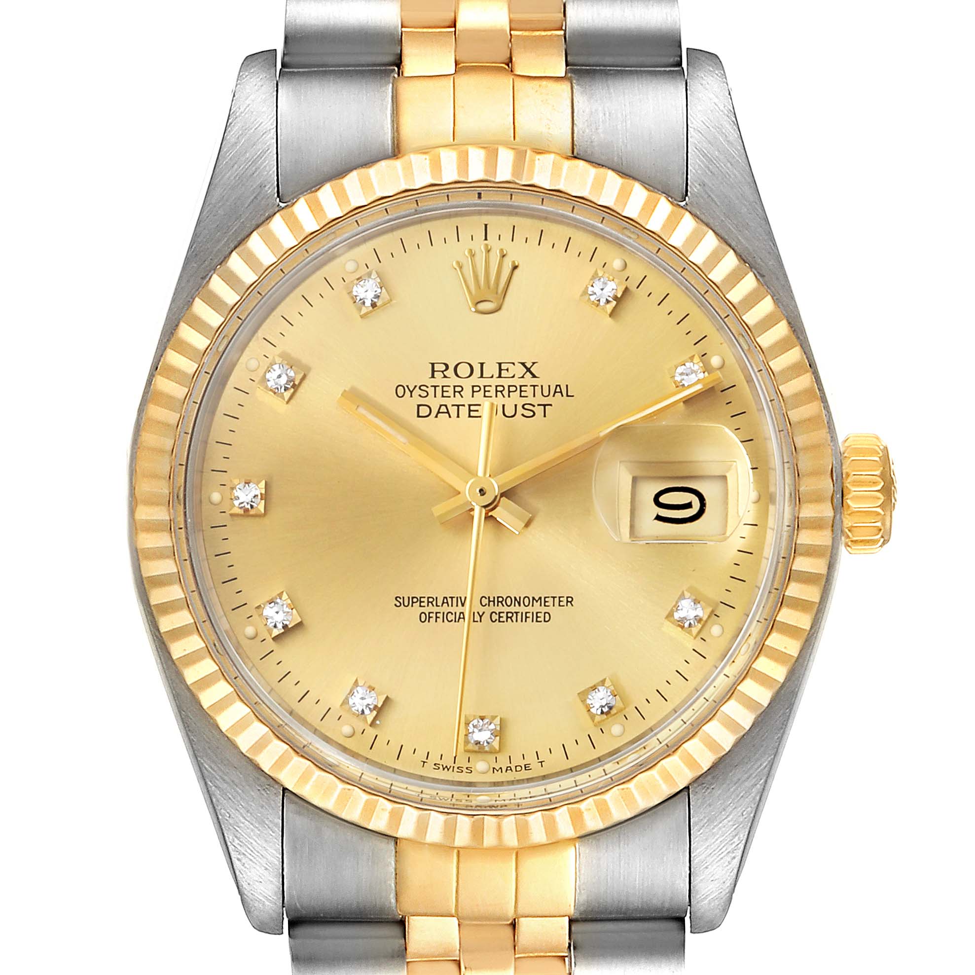 Rolex datejust sale vintage gold