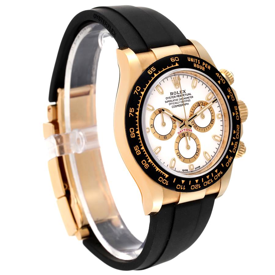 Rolex Daytona Bezel Rubber Strap Watch 116518 SwissWatchExpo
