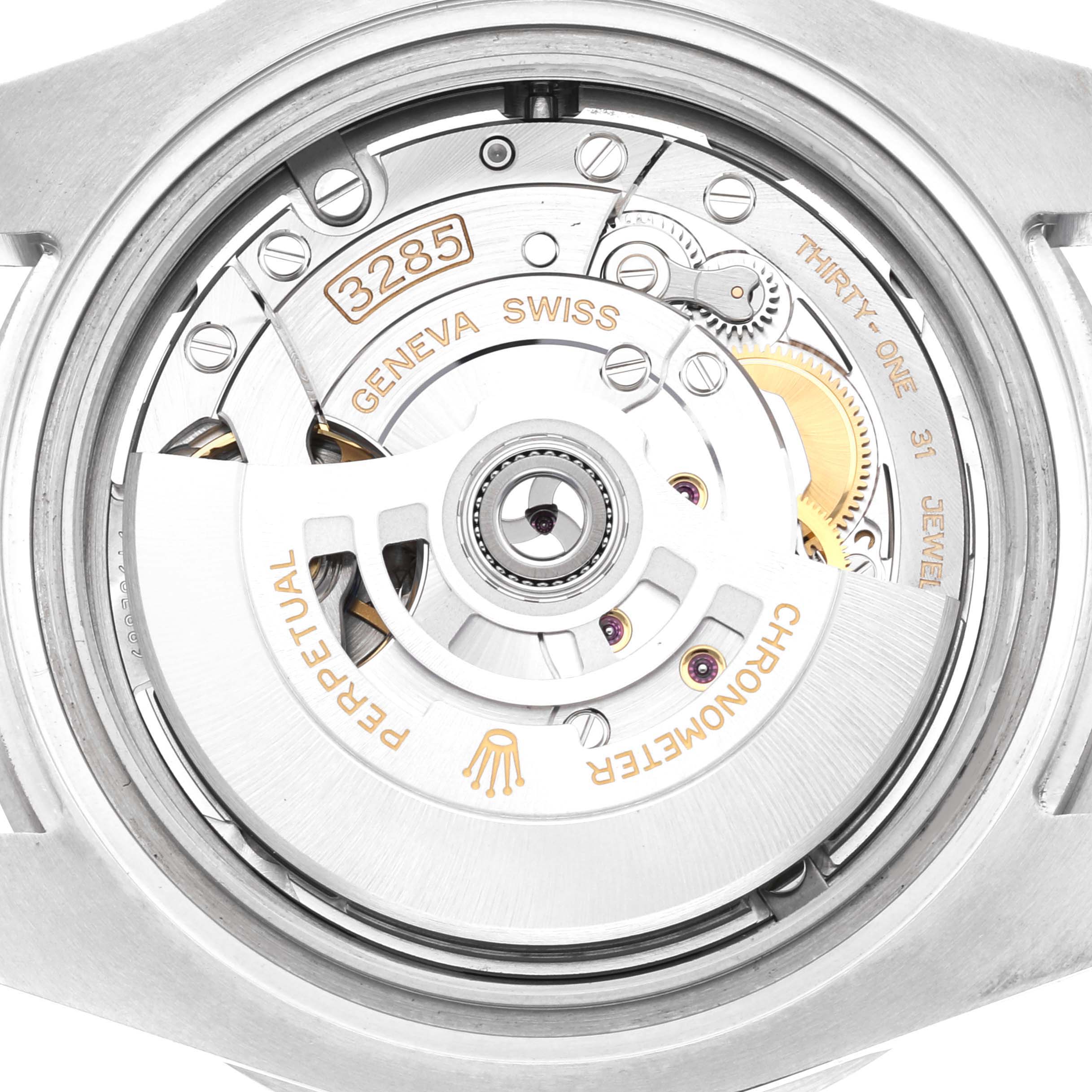 The image shows the movement and internal mechanism of a Rolex GMT-Master 126710BLRO Men
s Stainless Steel Black Dial 126710BLRO Men
s Stainless Steel Black Dial, viewed from the back.