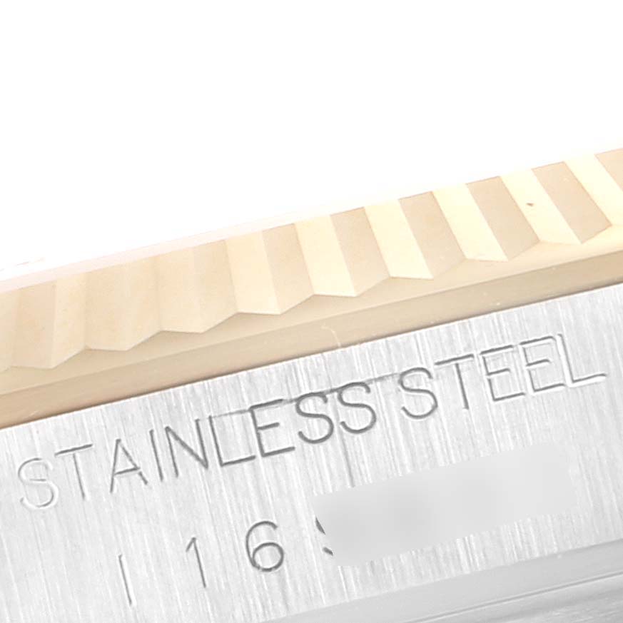 The close-up image shows the stainless steel casing and bezel of the Tudor Prince 76213 Men's Steel and Gold (two tone) Champagne Dial 76213 Men's Steel and Gold (two tone) Champagne Dial watch model.