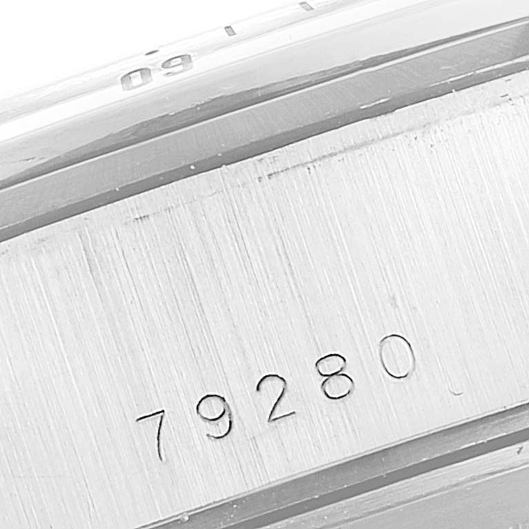 The image shows a close-up view of the engraved serial number "79280" on the case side of a Tudor Prince watch.
