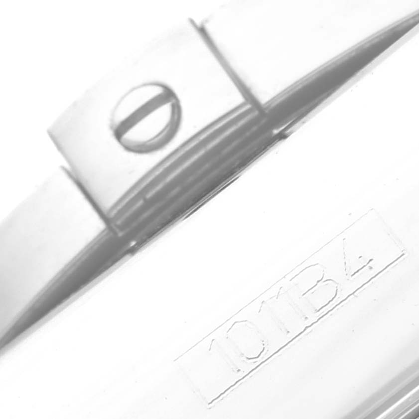 This image shows a close-up of a metal screw and part number "101B4" on the Limited Series model by Breitling.