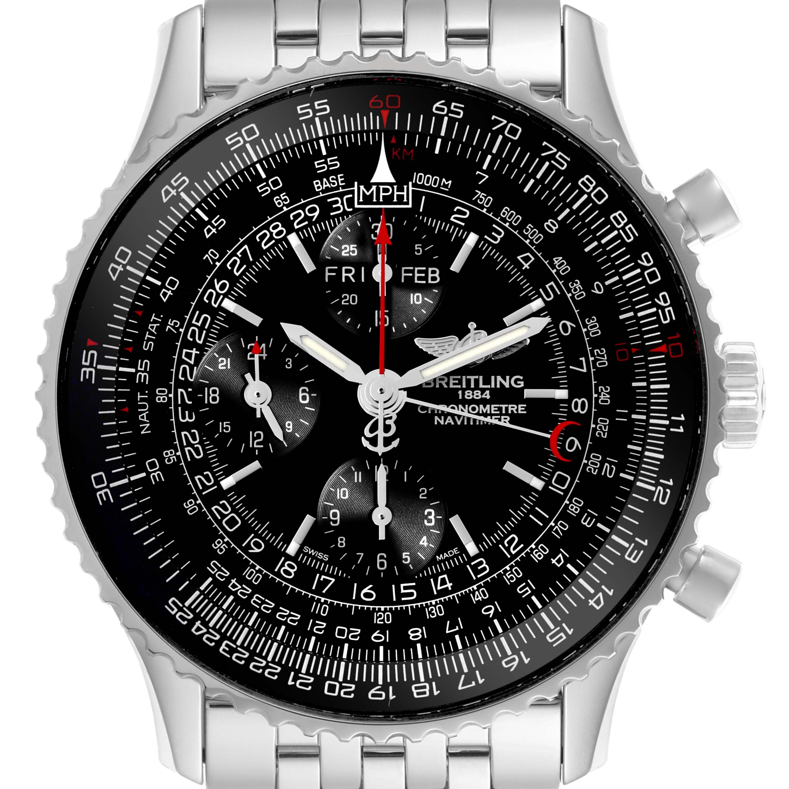 Breitling Navitimer Stainless Steel A2135024 BE62 Stock 68143 SwissWatchExpo