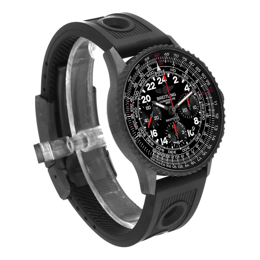 Breitling cosmonaute 01 outlet black steel