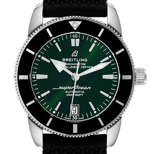 Photo of Breitling Superocean Heritage II 42 Green Dial Steel Watch AB2010 Box Papers