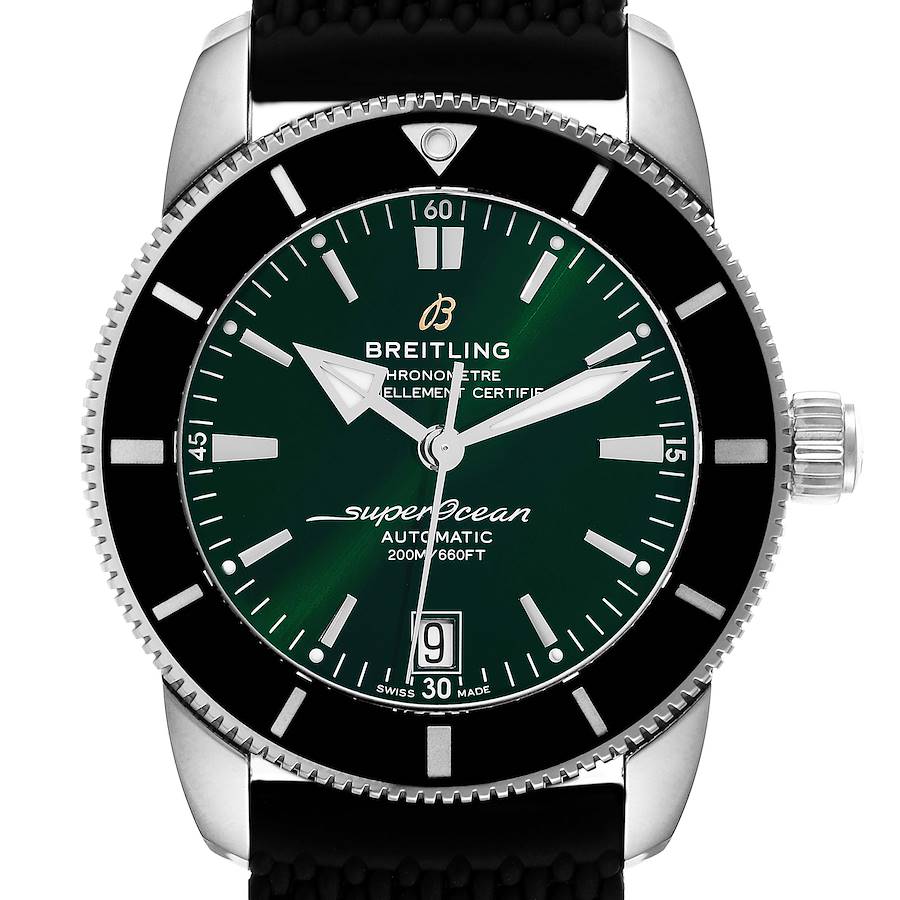 Breitling Superocean Heritage II 42 Green Dial Steel Watch AB2010 Box Papers SwissWatchExpo