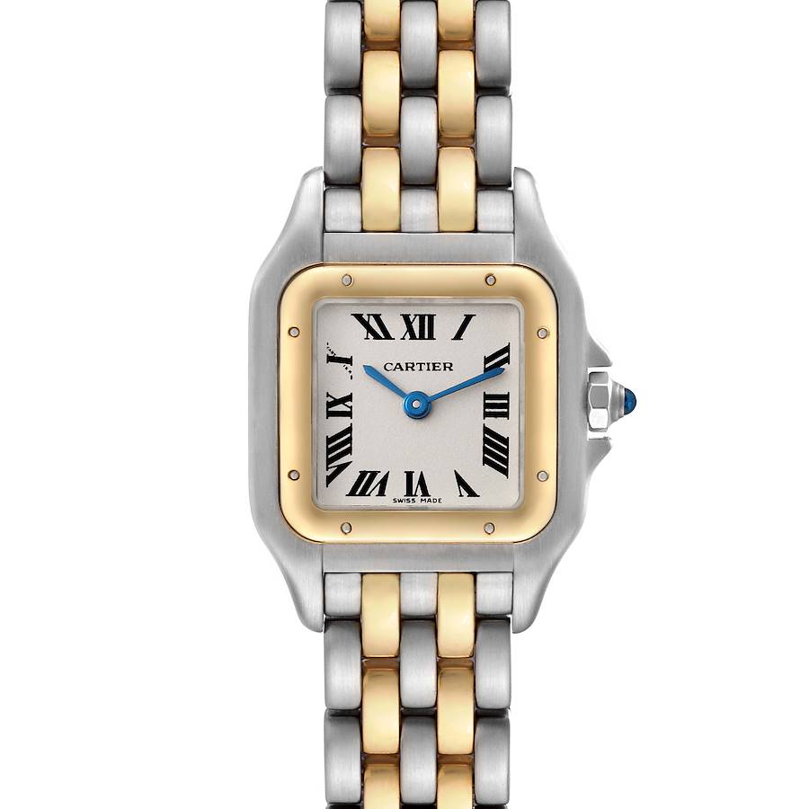 Cartier Panthere Steel Yellow Gold Two Row Ladies Watch W25029B6 SwissWatchExpo