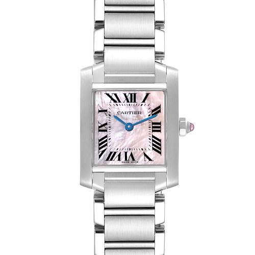 Photo of Cartier Tank Francaise Mother Of Pearl Dial Steel Ladies Watch W51028Q3 Papers