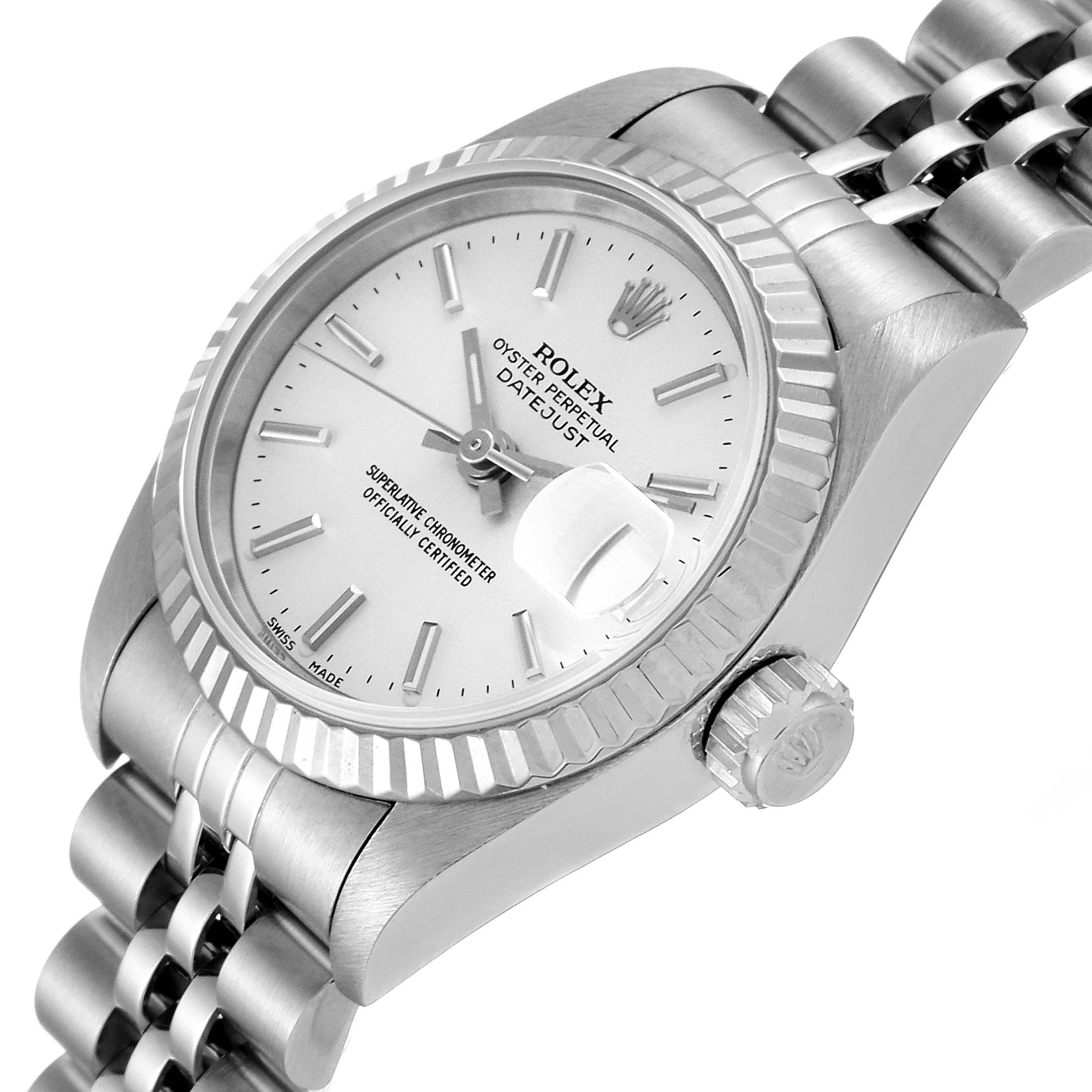 Rolex Datejust Steel White Gold Jubilee Bracelet Ladies Watch 69174 ...