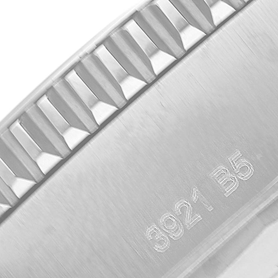 This close-up image shows the case and bezel details of a Breitling Superocean A17366 Men's Stainless Steel White Dial A17366 Men's Stainless Steel White Dial watch.