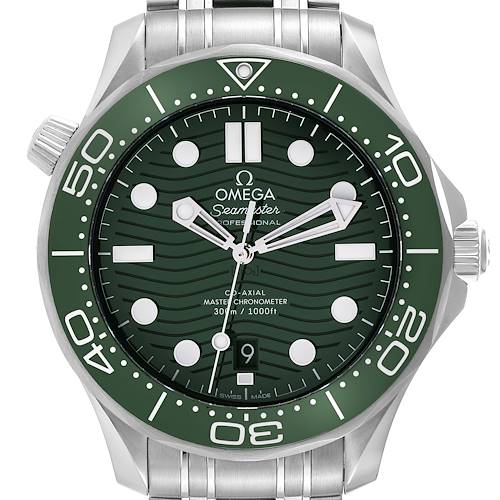 Photo of Omega Seamaster Diver Green Dial Steel Mens Watch 210.30.42.20.10.001 Unworn