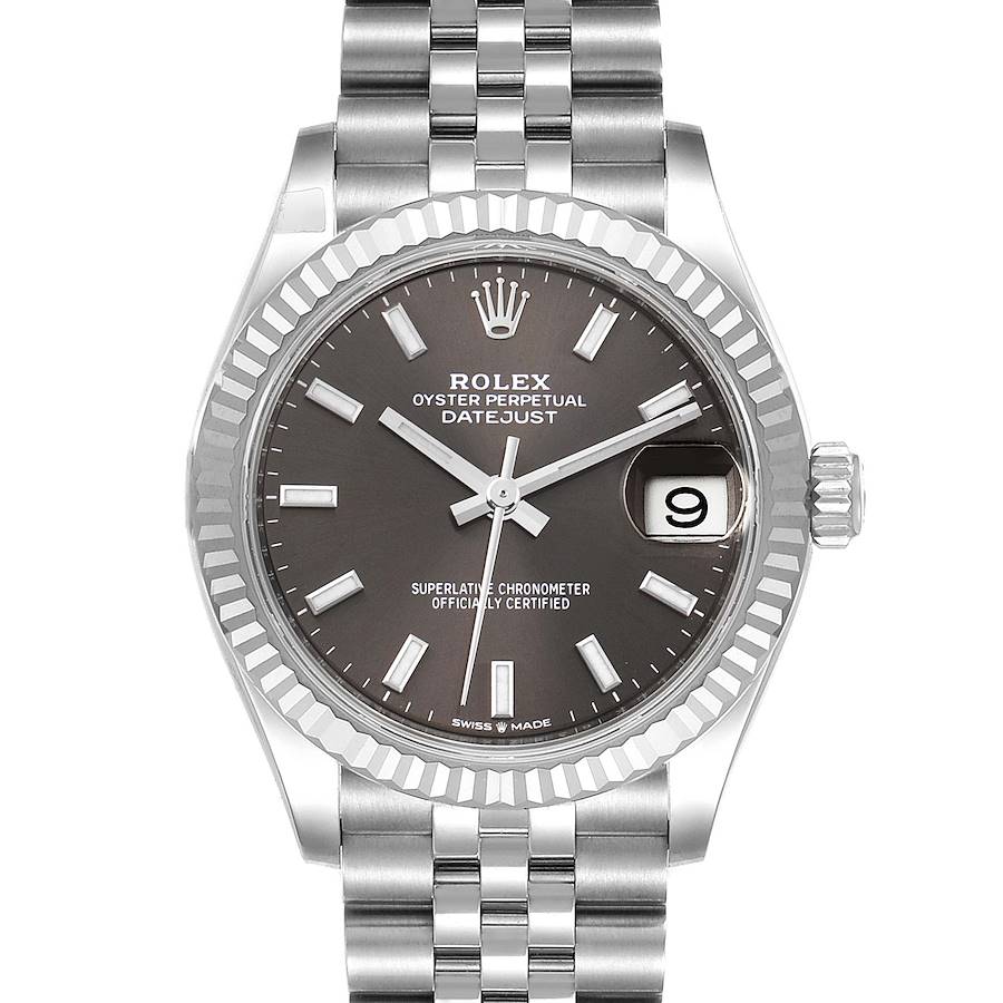 Rolex Datejust Midsize 31 Steel White Gold Slate Dial Watch 278274 Unworn SwissWatchExpo