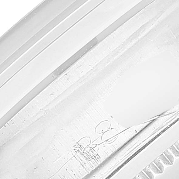 This is a close-up of the band or clasp of the Vintage Collection model by Rolex, showing fine details and markings.