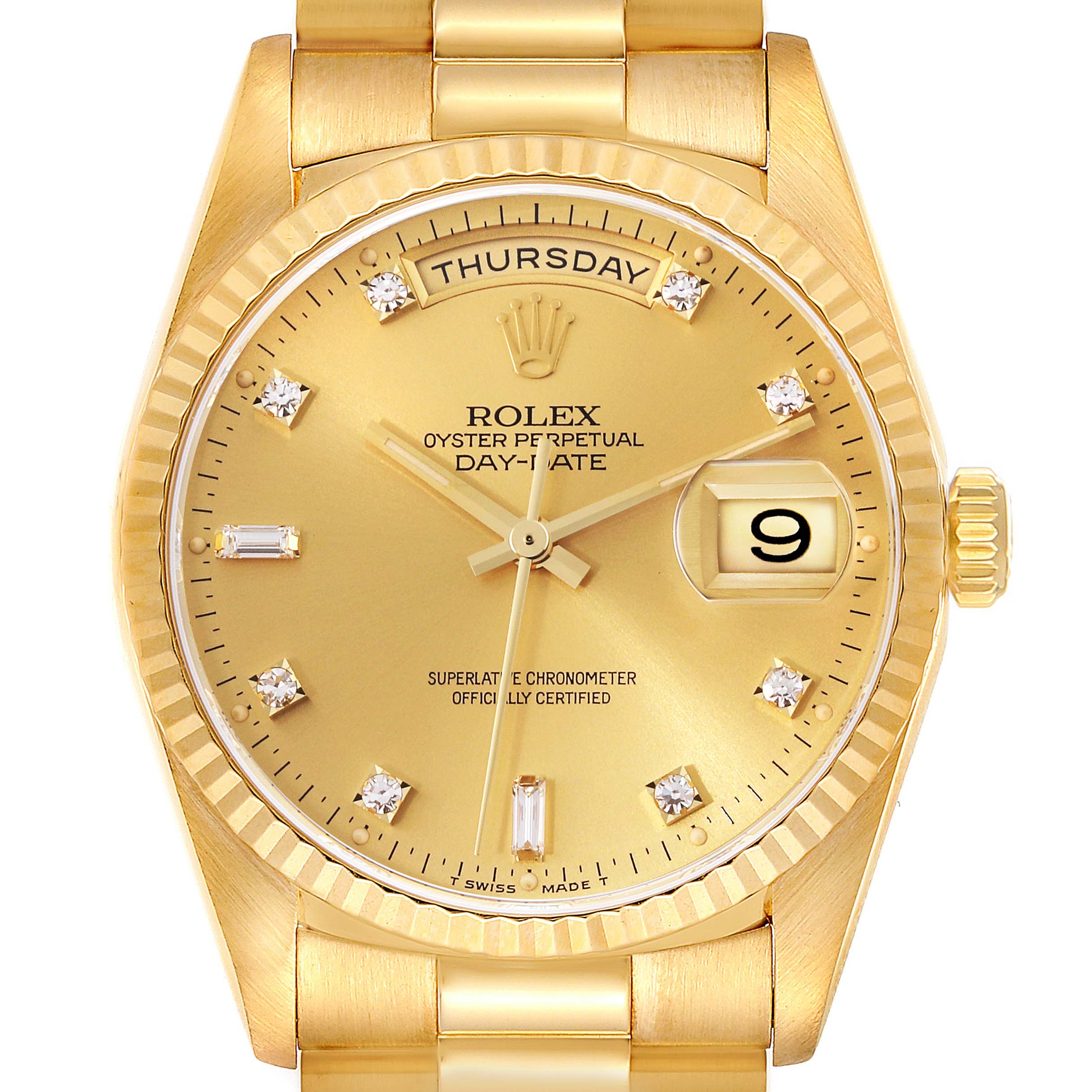 Rolex 18238 2025 diamond dial