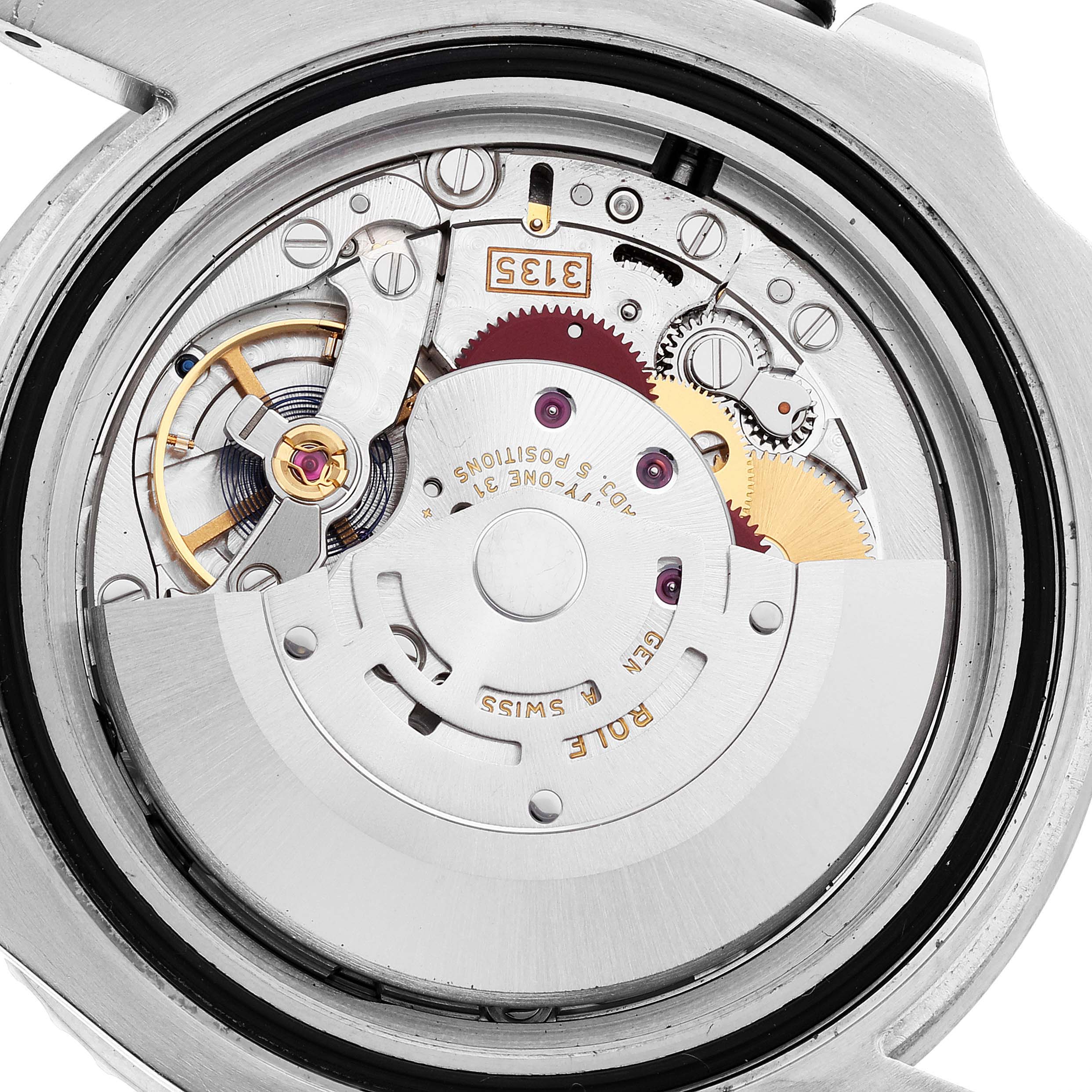 The image shows the internal mechanical movement of a Rolex Submariner 116610 Men's Stainless Steel Black Dial 116610 Men's Stainless Steel Black Dial watch viewed from the back.