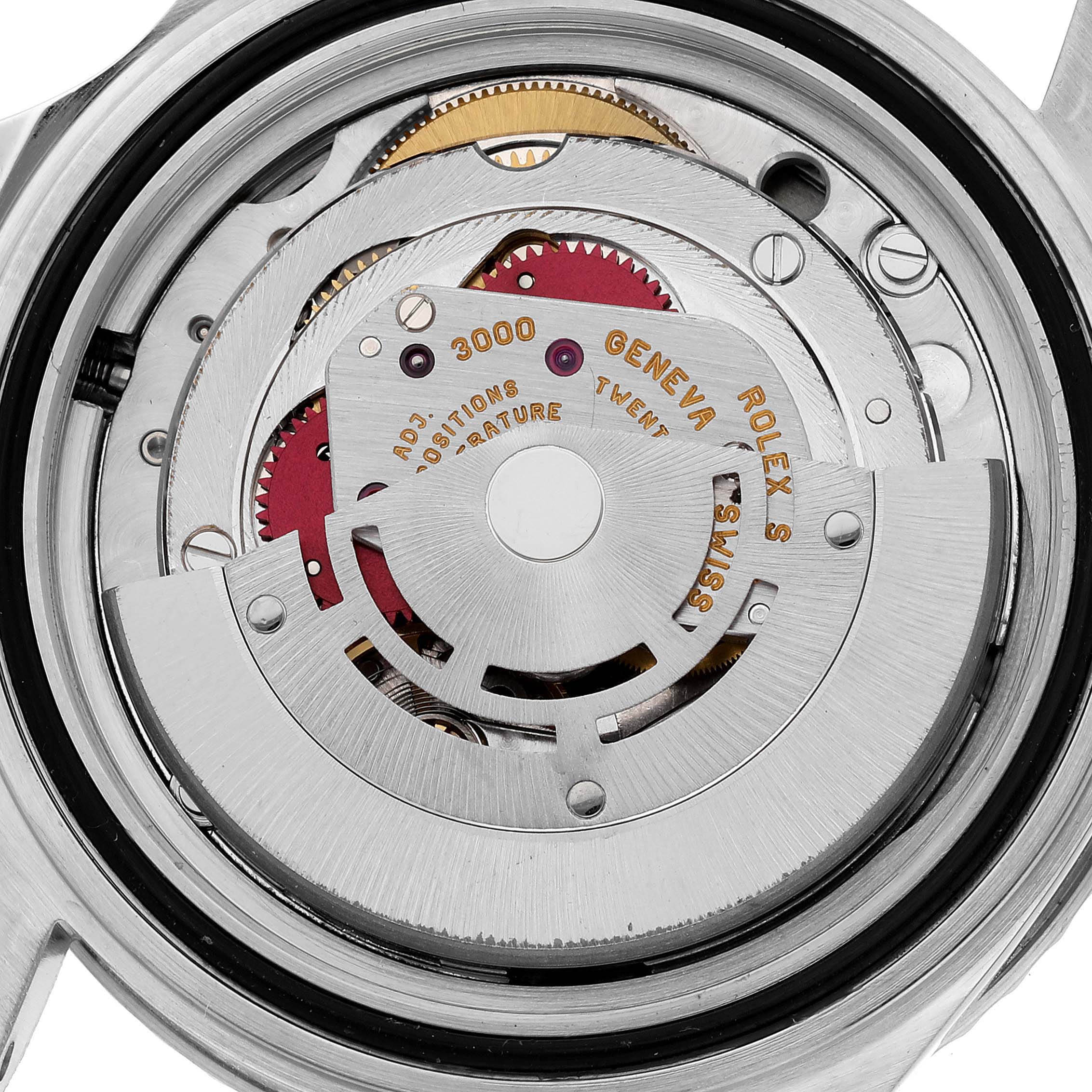 This image shows the inner mechanical movement of a Rolex Submariner 14060 Men
s Stainless Steel Black Dial 14060 Men
s Stainless Steel Black Dial watch, viewed from the back casing angle.