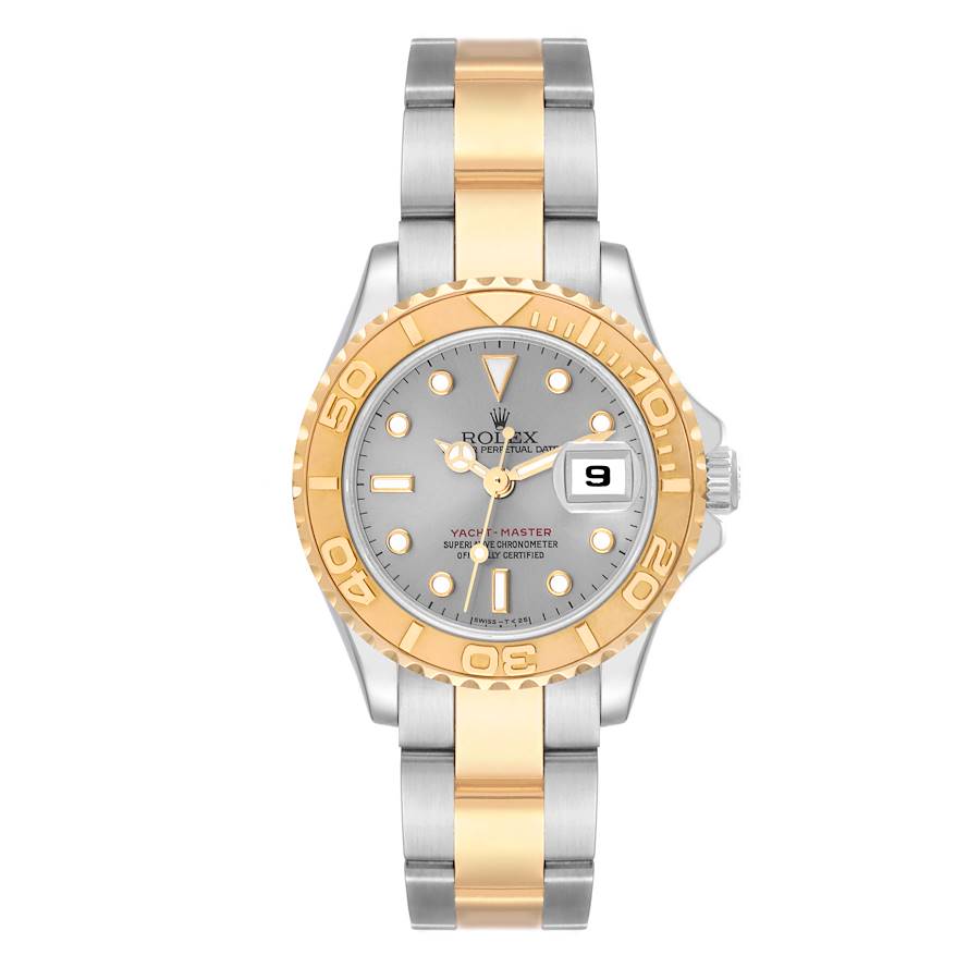 Rolex Yachtmaster Steel Yellow Gold Slate Dial Ladies Watch 69623 + 1 link SwissWatchExpo